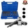 40PC INDUSTRIAL S2 POWER HEX SOCKET BIT SET (10280B)