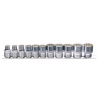 3/8 DR. 12PC SHALLOW SOCKET SET MM CHROME (20103)