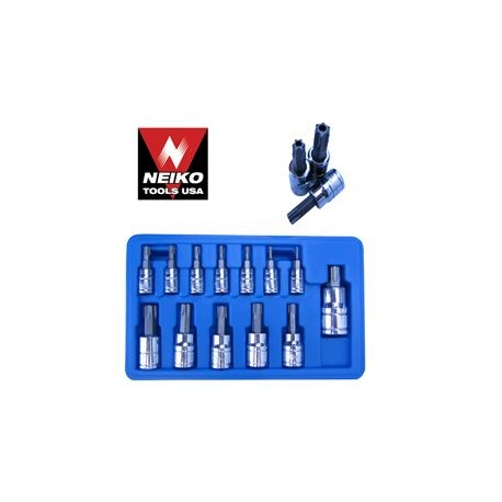 13PC TORQUE TAMPER PROOF BIT SOCKET SET (10073)