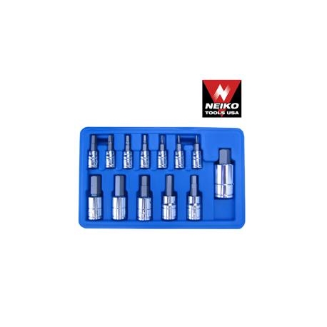 13PC HEX BIT SOCKET SET, SAE (10075A)