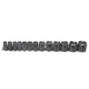 3/8 INCH DRIVE 13PC SHALLOW SOCKET SET MM (61124CP)