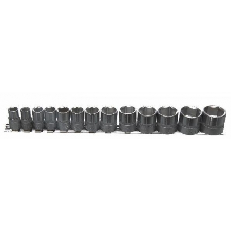  3/8 INCH DRIVE 13PC SHALLOW SOCKET SET SAE (71124CP)