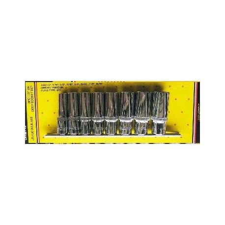 1/2 INCH DRIVE 8 PC DEEP SOCKET SET SAE (35547CP)