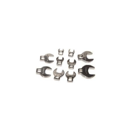 CROWFOOT WRENCH SET SAE 10 PC STRAIGHT HEAD SET (33624)