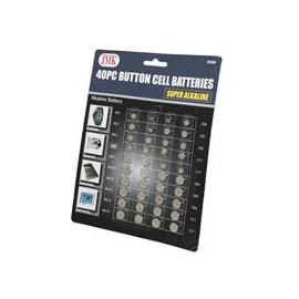 40PC BUTTON CELL BATTERIES (00260)