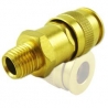 Universal Air Coupler Solid Brass, male 1/4 inch (30255)