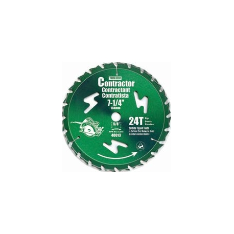 7-1/4 inches X 24T Circular Saw Blade (Green)