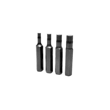 4 PC 12 POINT METRIC BIT SET