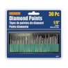 1/8 inch diamond point grinding bit set 20 pcs (48320)