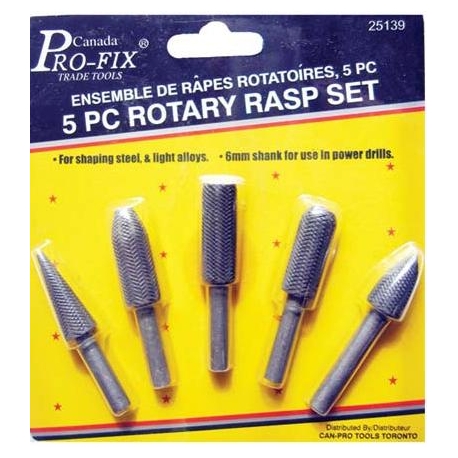 Râpes rotatoires à metal 5 pc (25139)