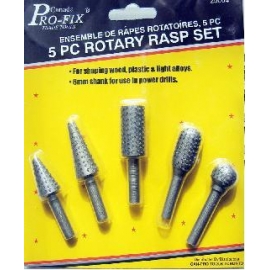 Rotary Rasp set For Drills 5pcs WOOD (25004)