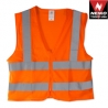 SAFETY VEST ORANGE KNIT W/2 POCKETS XL (53968A)