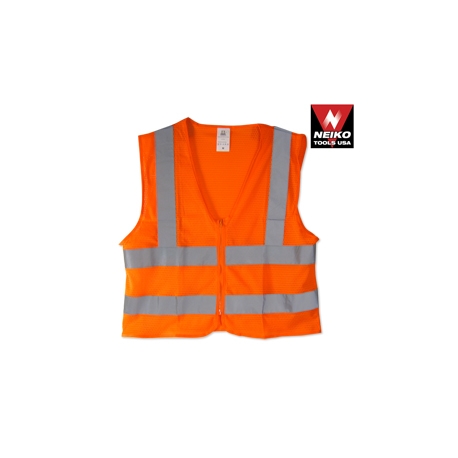 SAFETY VEST ORANGE KNIT W/2 POCKETS LARGE (53967A)