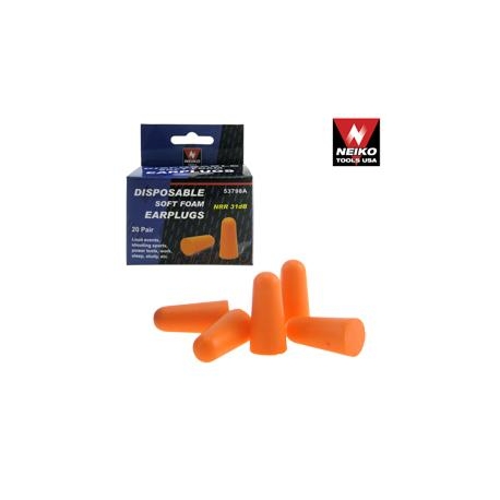 DISPOSABLE SOFT FOAM EARPLUGS (53798A)