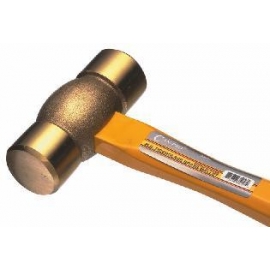 brass mallet 3 pound w/ fiberglass handle (35058)