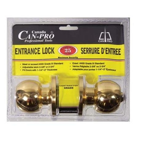 Solid Entrance Lock Gold (45027)