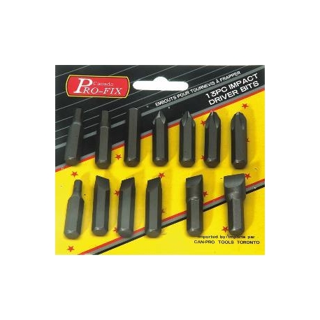 13 PC IMPACT DRIVER BITS H/DUTY (21025)