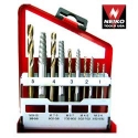 10PC SCREW EXTRACTOR AND COBALT BIT COMPANION SET, RIGHT HAND DRILL BITS (01923A)
