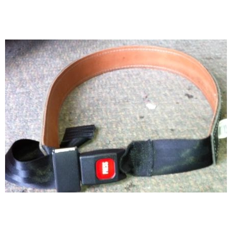 Dura Cuir Leather Belt With Seat Belt Clip Medium (DC777M)