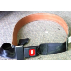 Dura Cuir Leather Belt With Seat Belt Clip SMALL (DC777S)