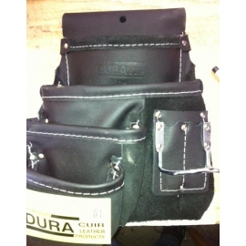 Dura Cuir 4 pocket Construction pouch with hammer holder LEFT (p412)