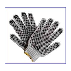 Cotton gloves dotted Small (45313)