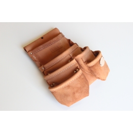 Leather Tool Pouch Industrial 6 pocket (P-407)