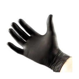 Large Black Nitrile Gloves Powder Free 6ml Thick 100pc (DN106L)