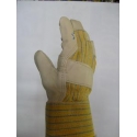 Split leather glove yellow  fc20-10