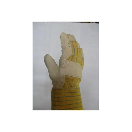 Split leather glove yellow Industrial (pack of 12) (glovhd)
