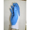 Gants en caoutchouc/cotton Bleu (Large)