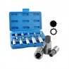 10PC XZN TRIPLE SQUARE SPLINE BIT SOCKET SET (10056A)