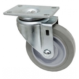 3" Thermoplastic Casters w/Brake (150 lb Capacity) (cast3grey)