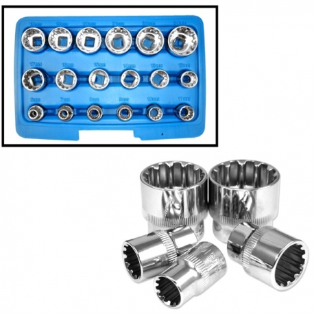 Air Impact Octa Socket Drive Set 18pc (02488a)