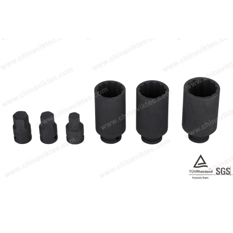 6pc 1/2" Drive Shaft Socket Set  12point (bt01851)