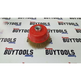 Crimped 4 inch wire cup brush (btwb4)