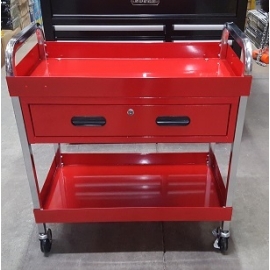 350 lb Capacity Large Service Cart with Locking Storage Drawer Tool Cart (tc120)
