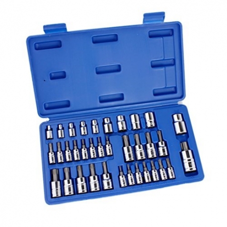 35 piece combined star socket and bit set (VT13355)