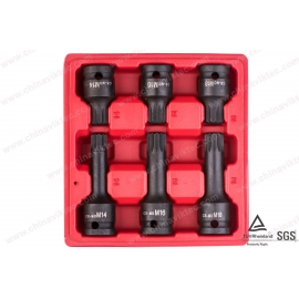  6pc 1/2” Drive Spline Impact Socket Set bt13097