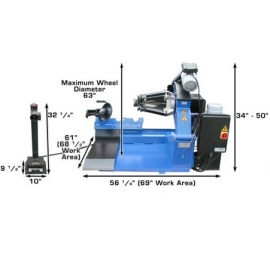 Atlas TTC301 (220 Volt/1 Phase) Heavy Duty Truck Tire Changer