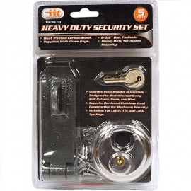  IIT 43610 Heavy Duty Security Set with Latch and Lock 