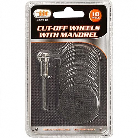 10PC Cut-Off Wheels With Mandrel 1-1/2'' 80510b