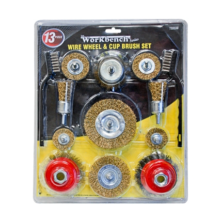  733338- Wire Wheel and Cup Brush 13pc Set 