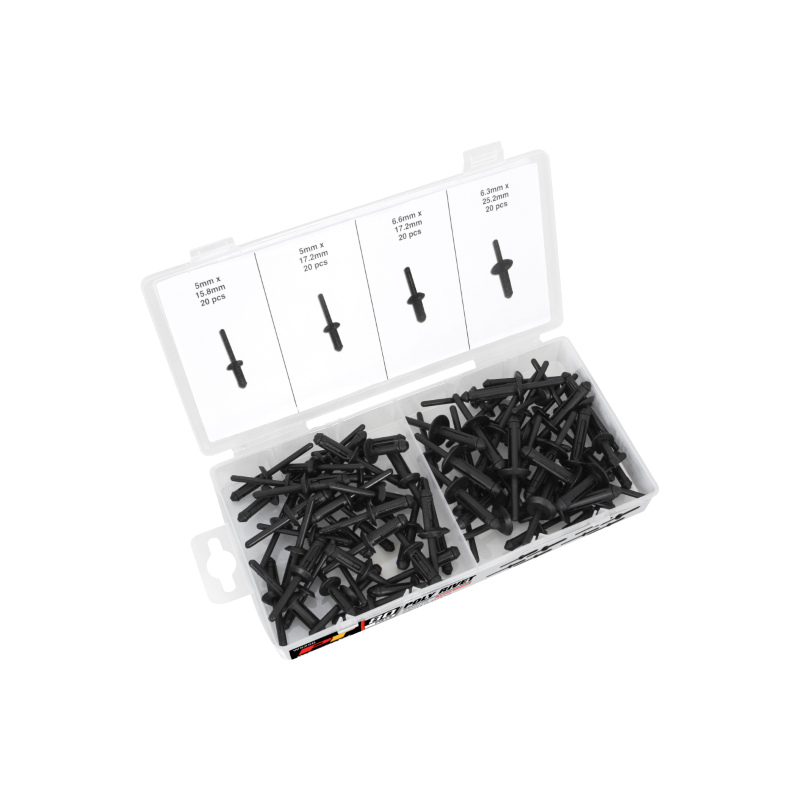 80pc Poly Rivet Assortment w5250
