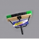  270024- Push Broom 24in With Brace & Handle ( GREEN +BLACK) 