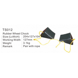 TS012 Wheel Chucks Pair 8'' x 7'' x 4'' 