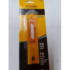 59002 10pc Utility knife blade 1'' (25mm)