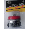 Knotted wire brush 4''straight bristle 45019