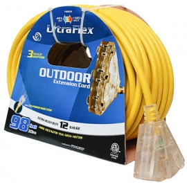  140052- Extension Cord 30m SJTW 12/3 3-Outlet 