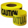  178501- Ruban caution jaune 3inX250ft 